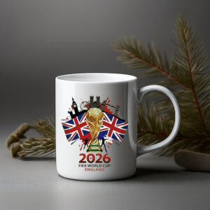 England FIFA World Cup 2026 Trophy Skyline Mug