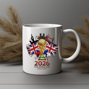 England FIFA World Cup 2026 Trophy Skyline Mug