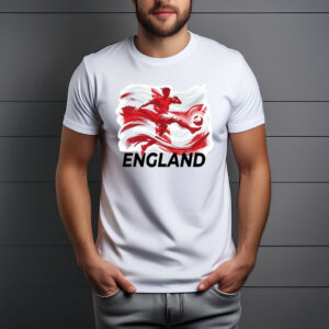 England World Cup 2026 Dynamic Soccer Art Shirt