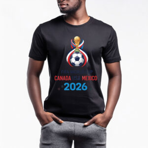 FIFA World Cup 2026 Canada USA Mexico Trophy Soccer Shirt