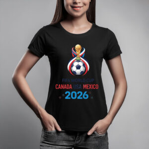 FIFA World Cup 2026 Canada USA Mexico Trophy Soccer Shirt