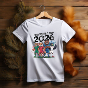 FIFA World Cup 2026 Cartoon Animal Mascot Soccer Shirt