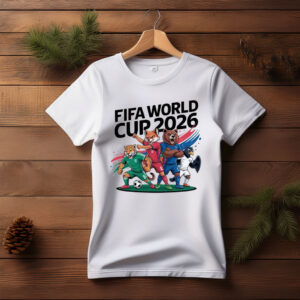 FIFA World Cup 2026 Cartoon Mascot Football Shirt