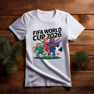 FIFA World Cup 2026 Cartoon Mascot Football Shirt