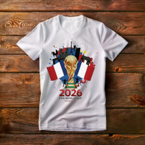 France FIFA World Cup 2026 Trophy Graphic Shirt