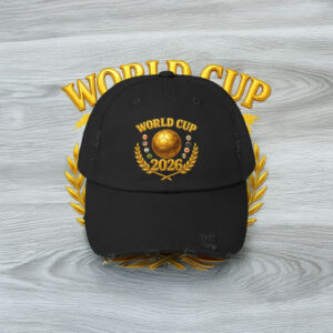 Gold Trophy World Cup 2026 Hat