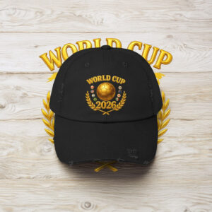 Gold Trophy World Cup 2026 Hat