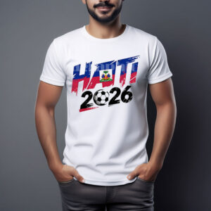 Haiti 2026 Soccer Brush Lettering T-Shirt