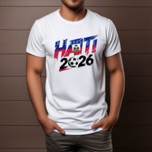 Haiti 2026 Soccer Brush Lettering T-Shirt