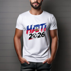 Haiti 2026 Soccer Brush Lettering T-Shirt