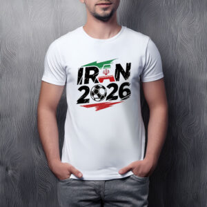 Iran 2026 Soccer Brush Graphic Shirt