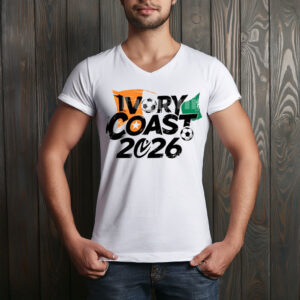 Ivory Coast 2026 Soccer Brush Typography Shirt