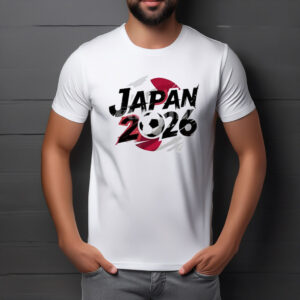 Japan 2026 Soccer Brush Design T-Shirt