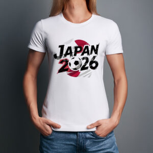 Japan 2026 Soccer Brush Design T-Shirt