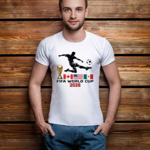 Mexico USA Canada Football Fan Graphic T-Shirt