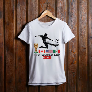 Mexico USA Canada Football Fan Graphic T-Shirt