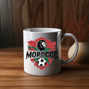 Morocco 2026 Lion Soccer Mug