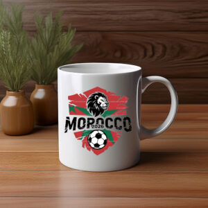 Morocco 2026 Lion Soccer Mug