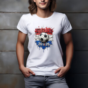Netherlands 2026 Soccer Ball Paint Splash Shirt