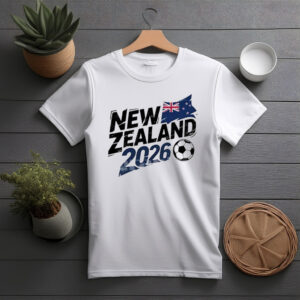 New Zealand 2026 Soccer Brush Lettering T-Shirt
