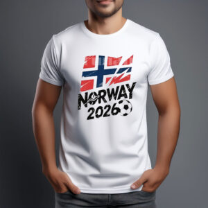 Norway 2026 Soccer Brush Design Shirt