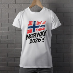 Norway 2026 Soccer Brush Design Shirt