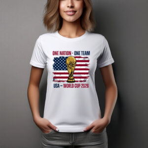 One Nation One Team USA World Cup 2026 Trophy Shirt