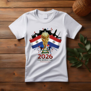 Paraguay FIFA World Cup 2026 Trophy Graphic Shirt