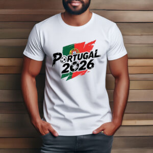 Portugal 2026 Soccer Brush Lettering T-Shirt