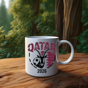 Qatar 2026 Gazelle Soccer Mug