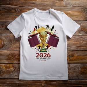 Qatar FIFA World Cup 2026 Trophy Graphic Shirt