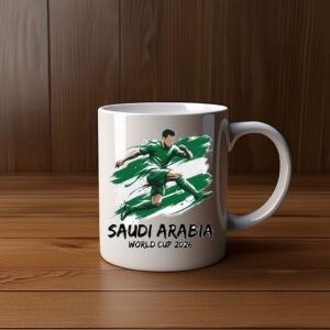 Saudi Arabia 2026 Green Sprint Soccer Mug