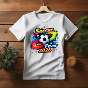 Soccer Fever 2026 Colorful Graphic Shirt