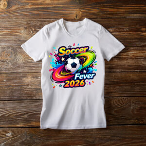 Soccer Fever 2026 Colorful Graphic Shirt