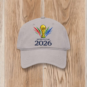 Soccer Trophy Embroidery World Cup 2026 Hat