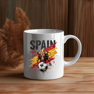 Spain 2026 Bull Soccer Mug