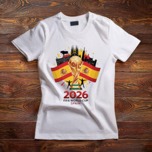 Spain FIFA World Cup 2026 Trophy Graphic Shirt