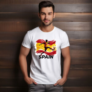 Spain World Cup 2026 Dynamic Soccer Art Shirt