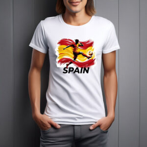 Spain World Cup 2026 Dynamic Soccer Art Shirt
