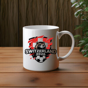 Switzerland 2026 Bear Soccer Mug