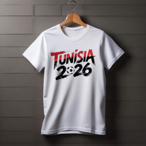 Tunisia 2026 Soccer Brush Graphic Shirt