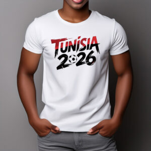 Tunisia 2026 Soccer Brush Graphic Shirt