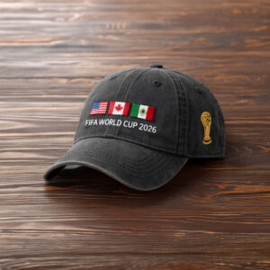 USA Canada Mexico Flags FIFA World Cup 2026 Hat