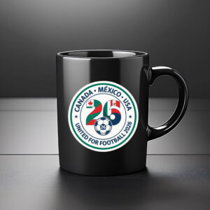 USA Canada Mexico World Cup 2026 Round Emblem Mug