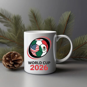 USA Mexico Soccer Ball World Cup 2026 Mug