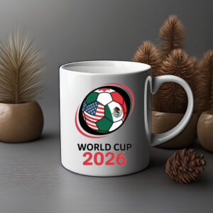 USA Mexico Soccer Ball World Cup 2026 Mug