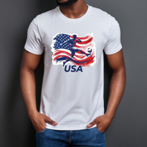 USA World Cup 2026 Dynamic Soccer Art Shirt