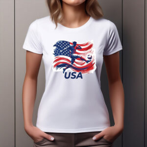 USA World Cup 2026 Dynamic Soccer Art Shirt