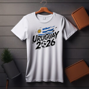 Uruguay 2026 Soccer Brush Lettering T-Shirt
