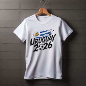 Uruguay 2026 Soccer Brush Lettering T-Shirt
